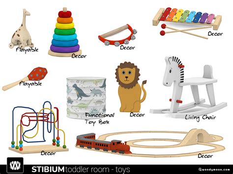 The Sims Resource Stibium Toddler Room Toys
