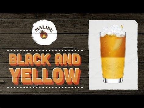 Caribbean rum with natural coconut flavor ex: Discover how to make a Malibu Black and Yellow drink. An easy recipe for a refreshing, coconut ...