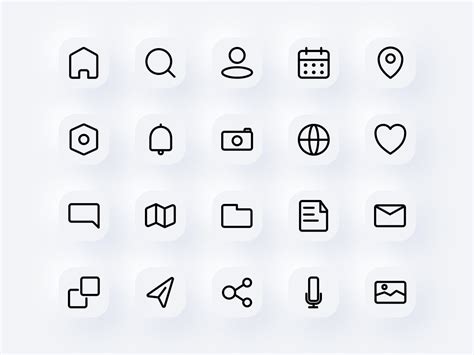 Essential User Interface Icon Set Uplabs
