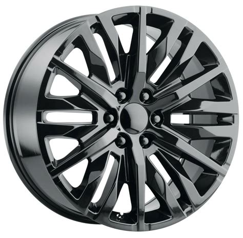 20 X9 Inch Gmc Yukon Oe Replica Wheels Gloss Black 2019 Sierra Denali Rims