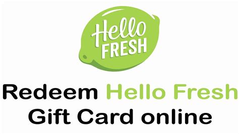 How To Redeem Hellofresh T Card Online Use Hello Fresh T Cards