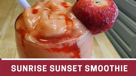 Recipe for Sunrise Sunset Tropical Smoothie: Best Shake Ever