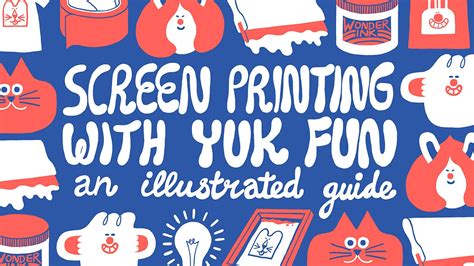 How To Screen Print At Home An Illustrated Guide By Yuk Fun Yuk Fun Blog
