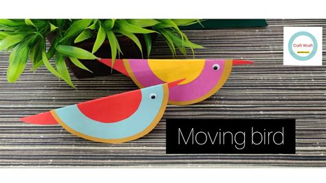 How To Make Colourful Moving Bird Ll Easy Hands Youtube