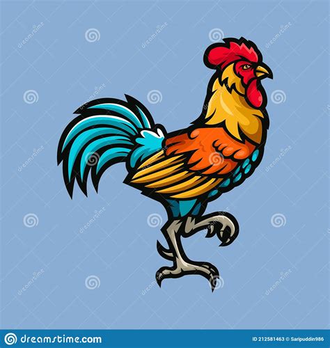 A Rooster Stock Vector Illustration Of Club Cooking 212581463