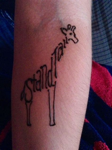 Stand Tall Giraffe Henna Created By Kasey Henna Tattoo Designs