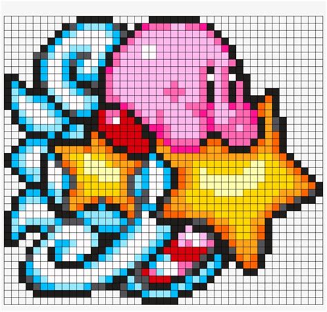 Kirby Star Rider Perler Bead Pattern Bead Sprite Kirby Super Star