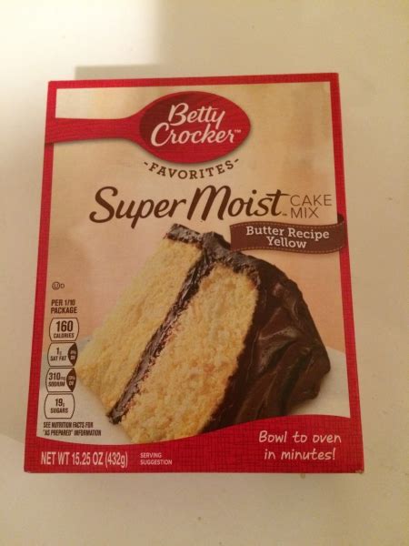 Just add a few simple ingredients as directed and pop in the oven for a sweet treat any time of day. Betty Crocker Super Moist Cake Mix Butter Yellow Recipe review
