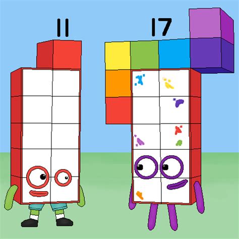 Just 11 And 17 Hanging Out Rnumberblocks
