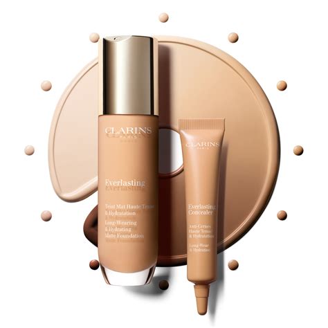 Clarins Everlasting Teint Mat Haute Tenue And Hydratation Fond De Teint