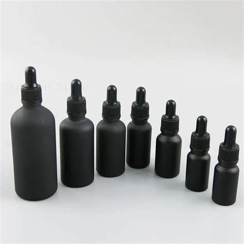 Matte Black Dropper Bottle Portable Aromatherapy Essential Oil Bottle