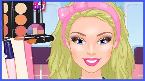 Barbie Game Beauty Salon Game Make Up And Dress Up Barbie Transformation Barbie In Beauty YouTube