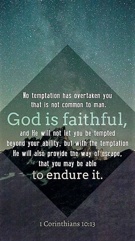 The Living — 1 Corinthians 1013 Esv No Temptation Has