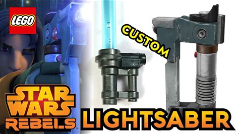 My Mod Custom Lego Ezra Bridgers Lightsaber For Minifigure Scale Star Wars Rebels Youtube