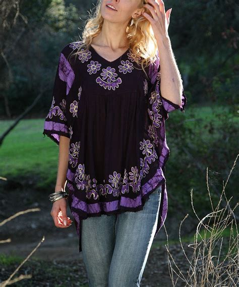 Anandas Collection Purple Floral Tunic Zulily Clothes Pinterest