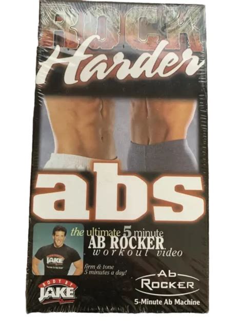 Rock Harder Abs 1999 Vhs Body By Jake Ab Rocker Exercise Video Sealed