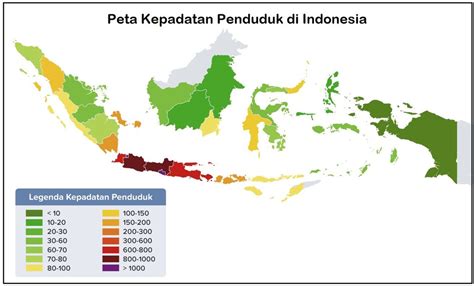 Konsep Ruang Komponen Peta Persebaran Penduduk Indonesia Ips Kelas Hot Sex Picture