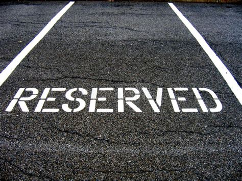 Reserved For Car Parking Stock Photo Image Of Road Word 2817482