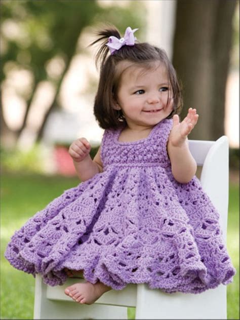 25 Magnificent And Dazzling Collection Of Crochet Dresses For Baby Girls