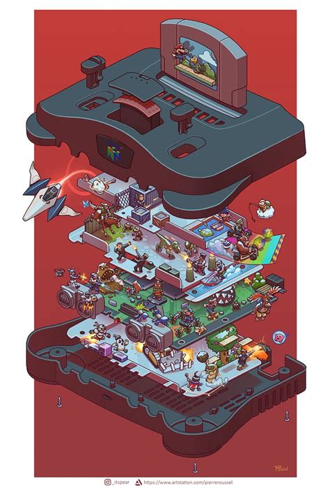 1920x1080px 1080p Free Download Gaming I Drew A Nintendo 64 Exploded