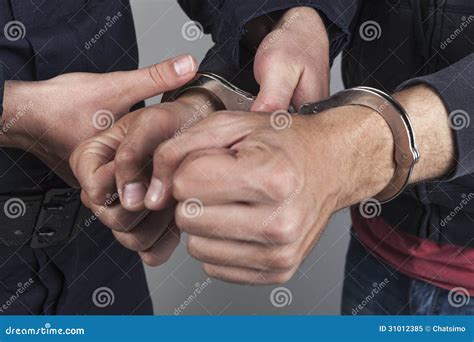 Thief Arrested Stock Image Image Of Officer Robber