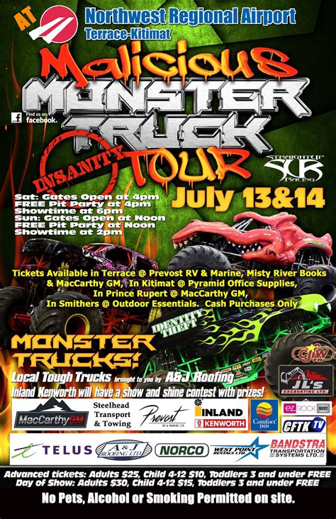 Malicious Monster Truck Tour Rotary Club Of Terrace Skeena Valley