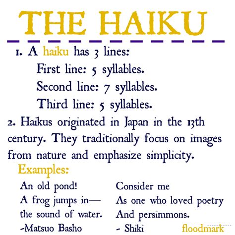 How to Write a Haiku Poem (with Sample Poems) - wikiHow