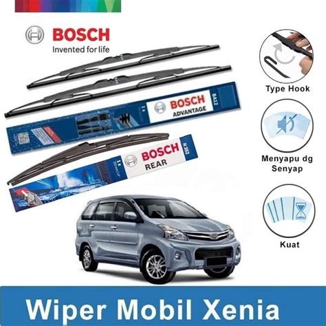 Jual Bosch Wiper Depan Belakang Kaca Mobil Daihatsu Xenia Advantage
