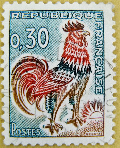 Great Stamp France 030 F Gallic Rooster Gallischer Hahn