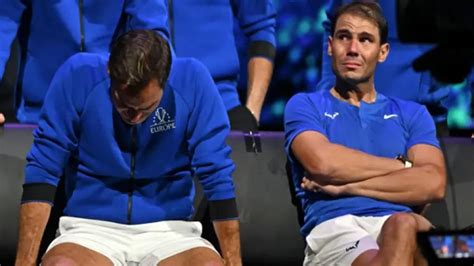 Watch Roger Federer Bids Tearful Farewell To Tennis Rafael Nadal Gets