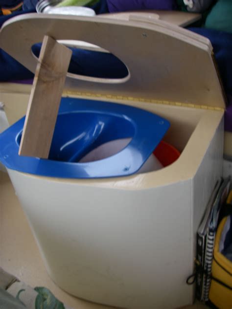 Diy bucket composting toilet fourth of july weekend, joe built a composting bucket toilet modeled after the loveable loo and it just so happens the toilet turned out to be red, white and blue. Homemade Composting Head | Camping toilet, Composting ...