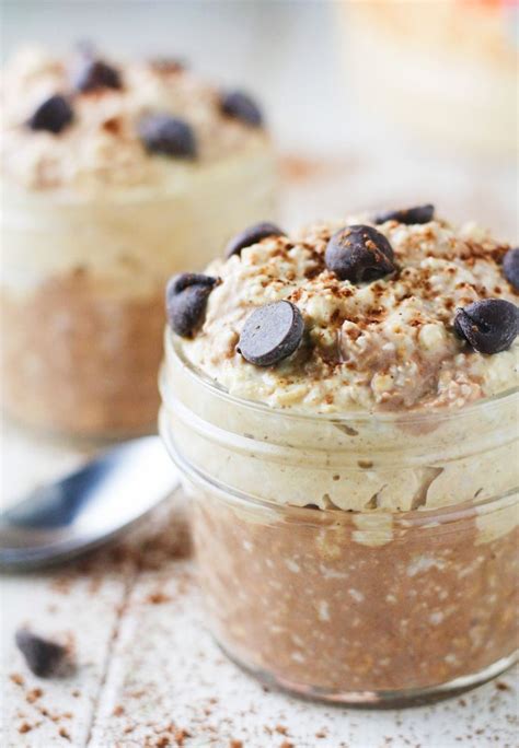 These healthy oatmeal breakfast recipes can all be made with your preferred type of oatmeal (rolled oats / steel cut oats / instant oatmeal) though the best oatmeal option will be noted. PB Chocolate Chip Overnight Oats | Recipe | Low calorie ...