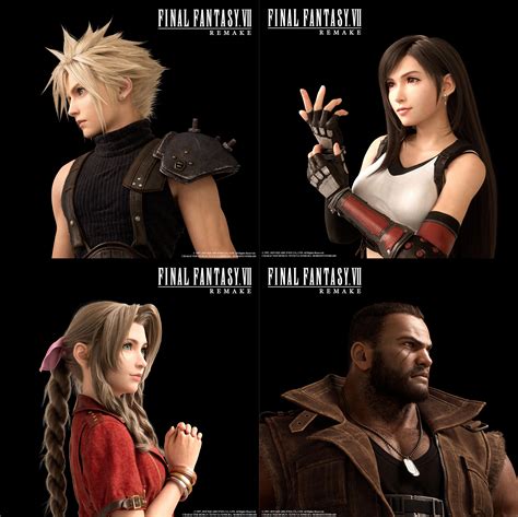 Final Fantasy Vii Remake Character Visuals 4k Rfinalfantasy