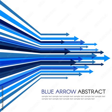 Blue Arrow Line Sharp Vector Abstract Background Stock Vektorgrafik