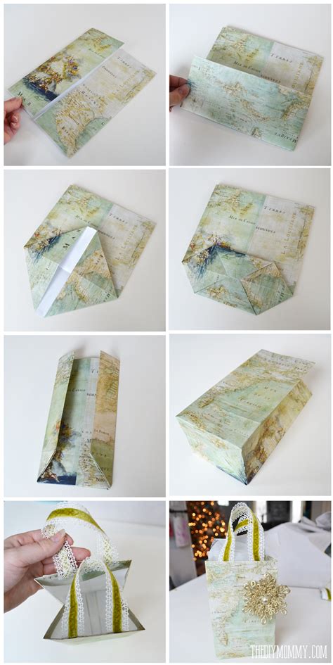 Diy Vintage Map Christmas T Wrap And T Bags The