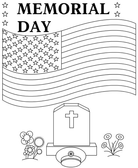 Memorial Day Coloring Pages Activities Kidsworksheetfun