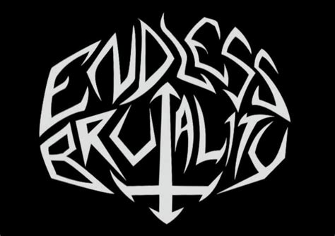 Endless Brutality Metallic Logo Tribal Tattoos Horror Font