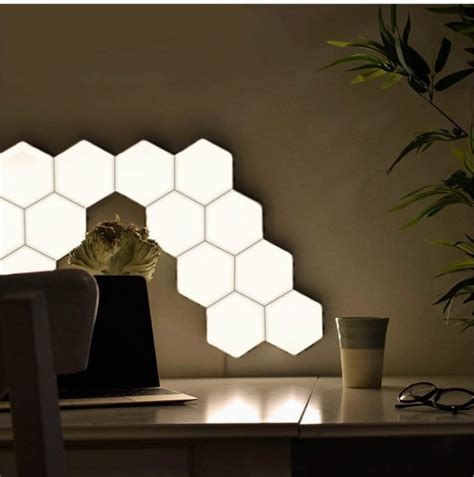 Led Hexagon Wall Lights Gaming Room Lighting Decor Touch Sensor Quantum
