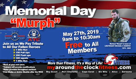 Memorial Day Murph Around The Clock Fitness