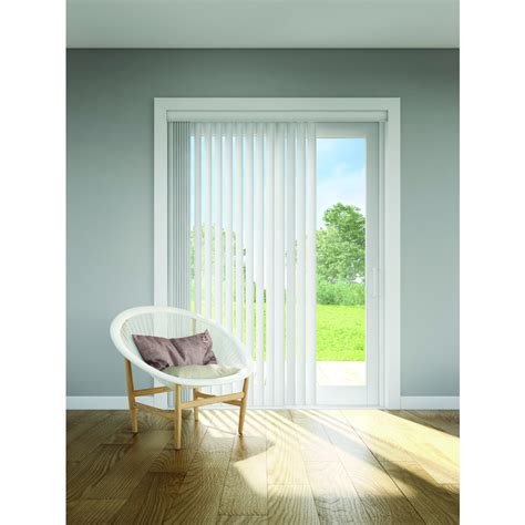Shop Custom Size Now By Levolor White Vinyl Vertical Blinds At