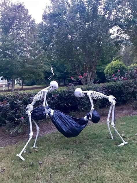 Skeletons Burying A Body Halloween Decoration Creative Ads And More