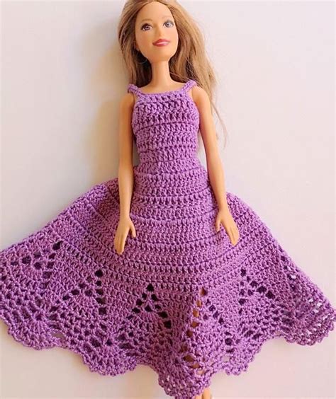 robe pour barbie à crochet hecho main etsy robe barbie robe de poupée au crochet robe de
