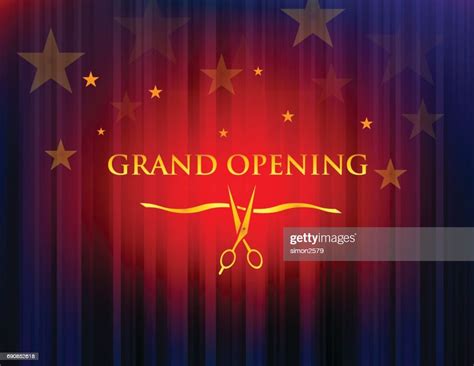 Grand Opening With Red Curtain Background High-Res Vector Graphic - Getty Images