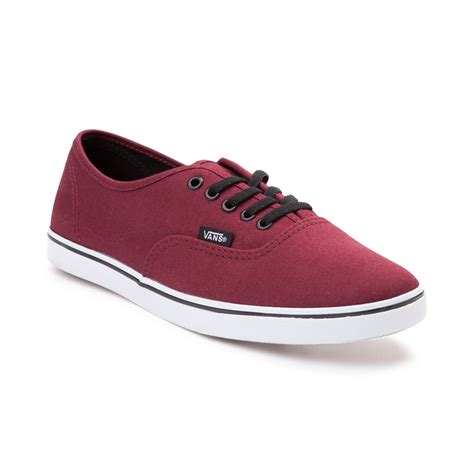 Vans Authentic Lo Pro Skate Shoe Red 498075