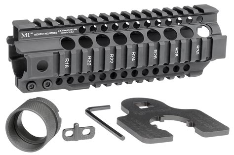 Midwest Industries Combat Rail T Series One Piece Free Float Quad Rail