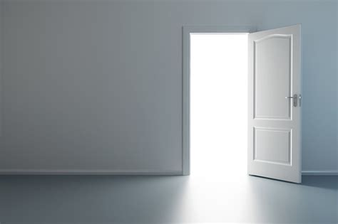 White Space Open Door White Space Turn Background Image For Free