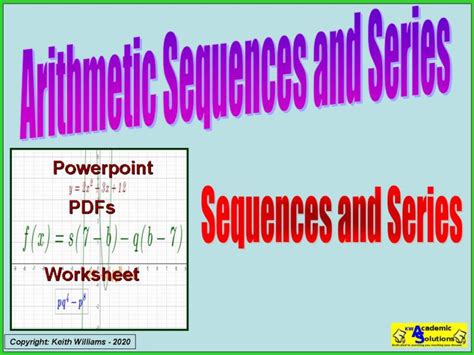 Arithmetic Sequences And Series Determining The Sum Of An Arithmetic