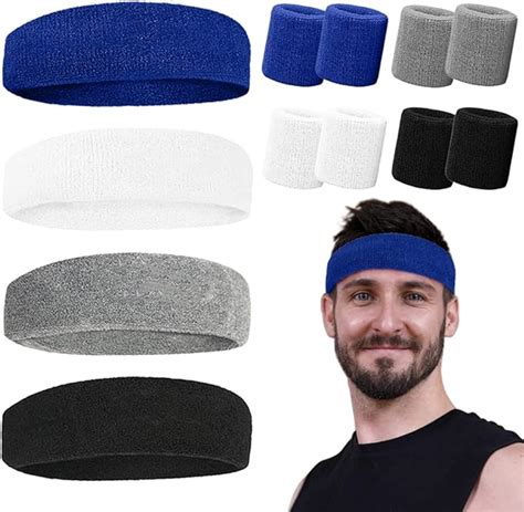 Sports Sweat Bands For Men 12 Pack Sports Headband And