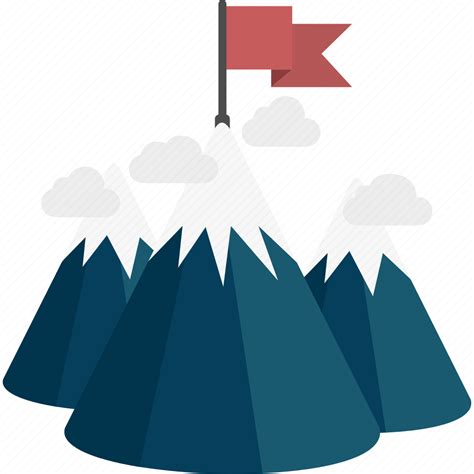 Flag Mountains Peak Icon Download On Iconfinder