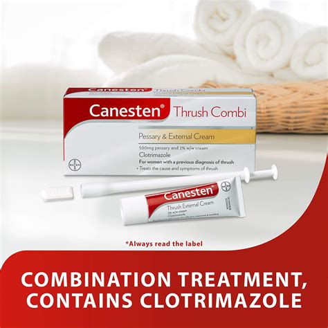 Canesten Thrush Combi Pessary And External Cream Clotrimazole Thrush